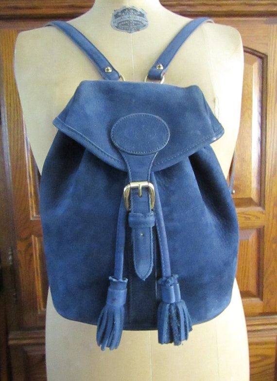 Dooney and Bourke Backpack Rare Blue Nubuck Vintage