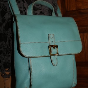 Fossil ~ Türkis ~ Cross Body ~ Leder ~ Vintage ~ Mint