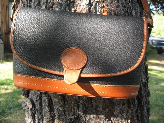 Dooney & Bourke~ Duck~ Awl~black and Tan~ Shoulder-cross Body~east