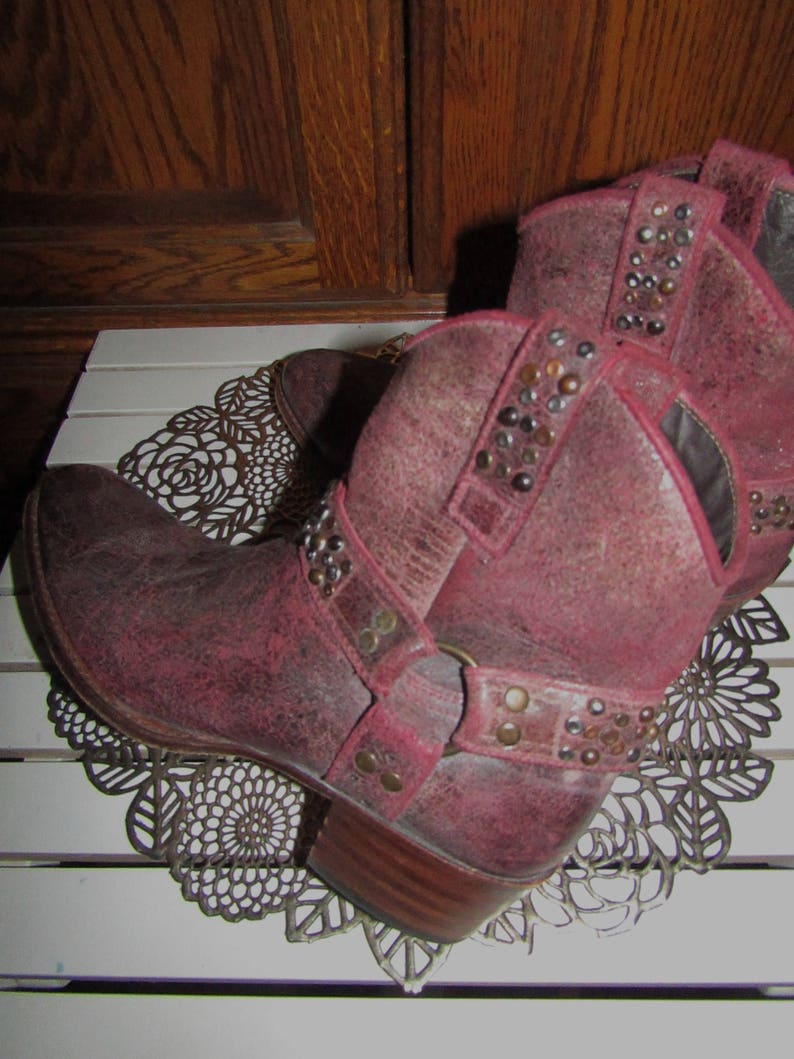 frye distressed leather boots