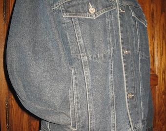 Eddie Bauer~ Vintage ~Flannel  Lined Jean Jacket ~ Men's Size S ~ 100% Cotton Shell ~