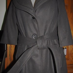Guess ~ Cape ~ Coat ~ Wool Blend ~ Black ~ Recycled ~ Vintage ~ Women's Size XL