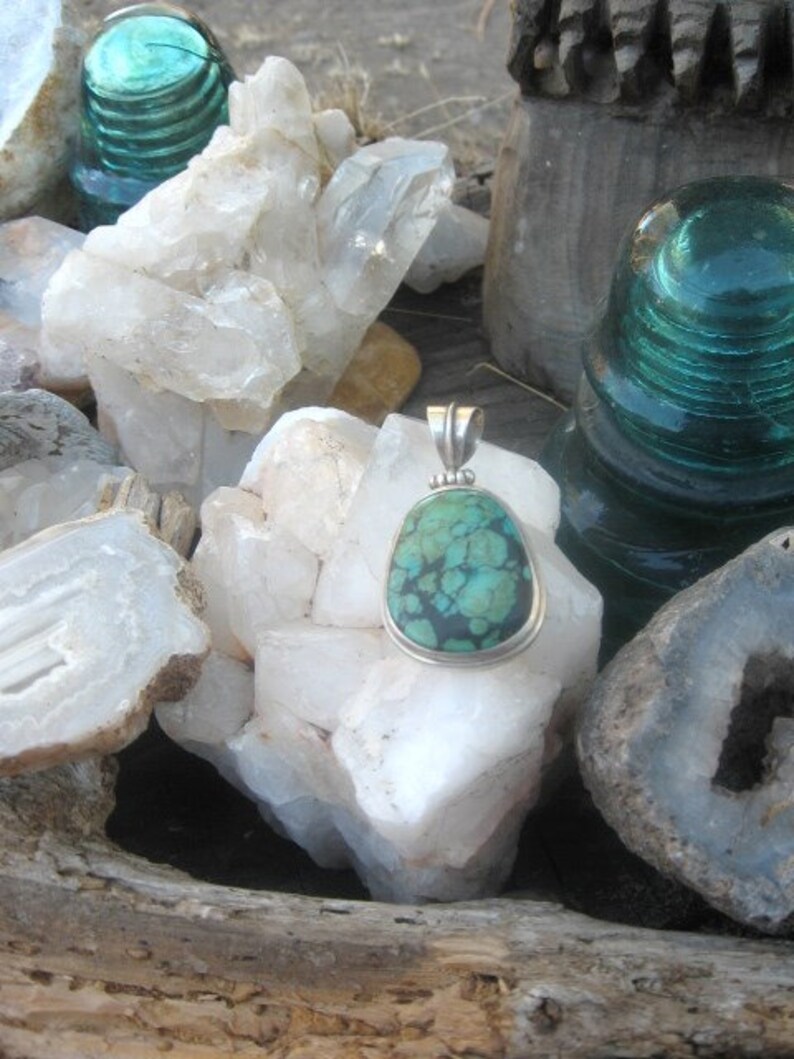 Turquoise ~ Statement ~ Pendant ~ Vintage ~ Retro ~ Stylish ~ Awesome Matrix ~