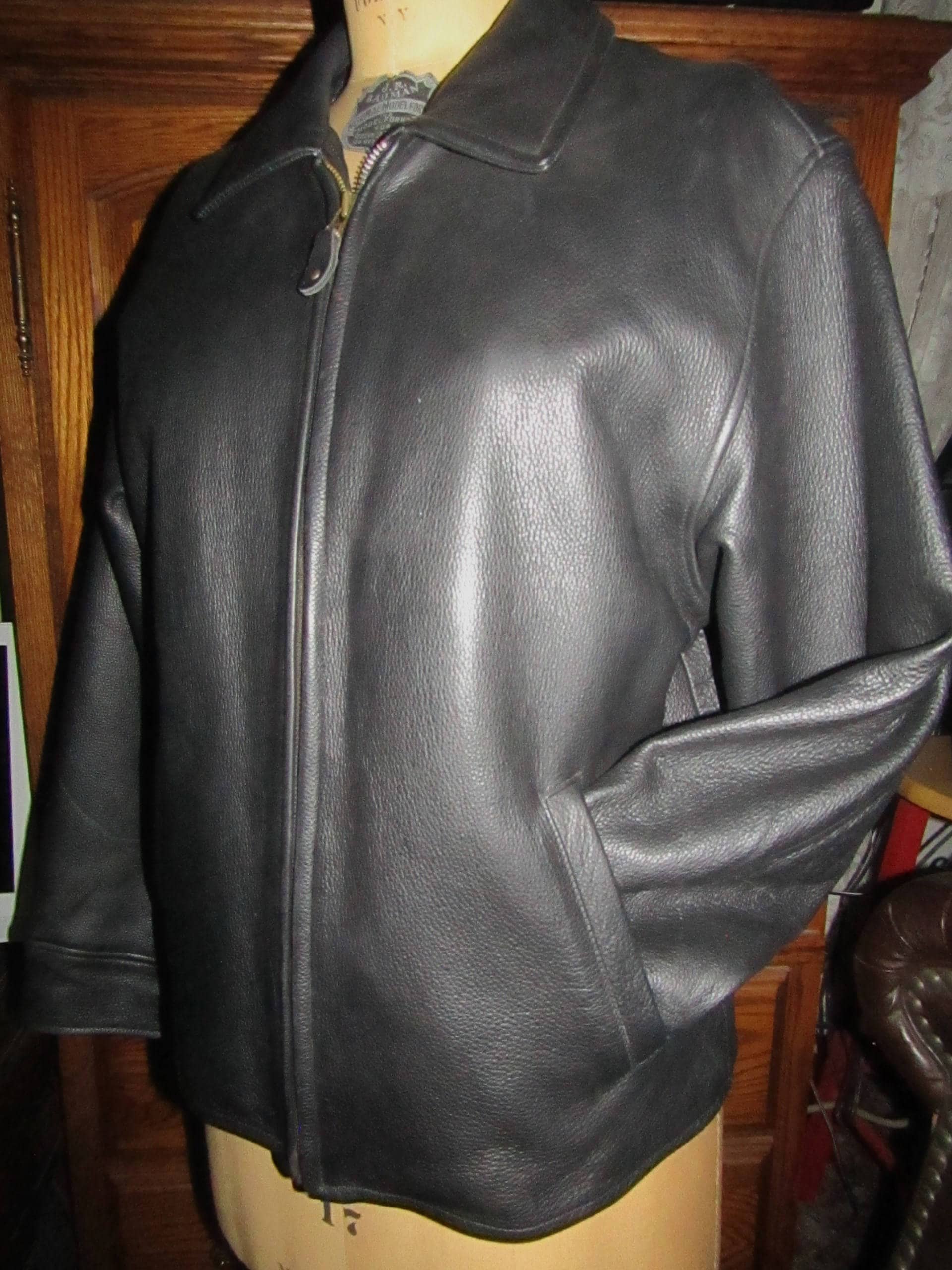Eddie bauer leather jacket hot sale