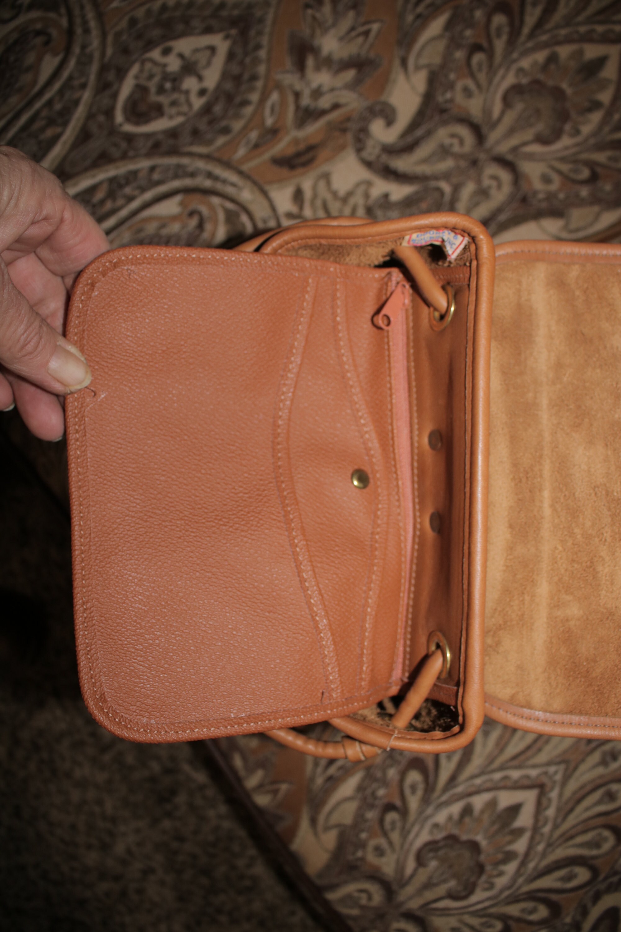 COPY - Dooney and Bourke backpack brown leather purse Vintage Dooney & Bourke Tan Leather Backpack It main image 2
