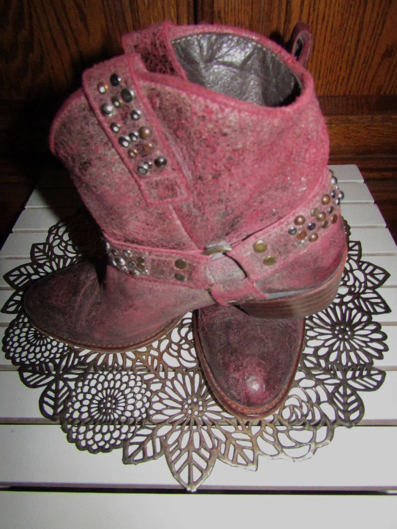 frye distressed leather boots