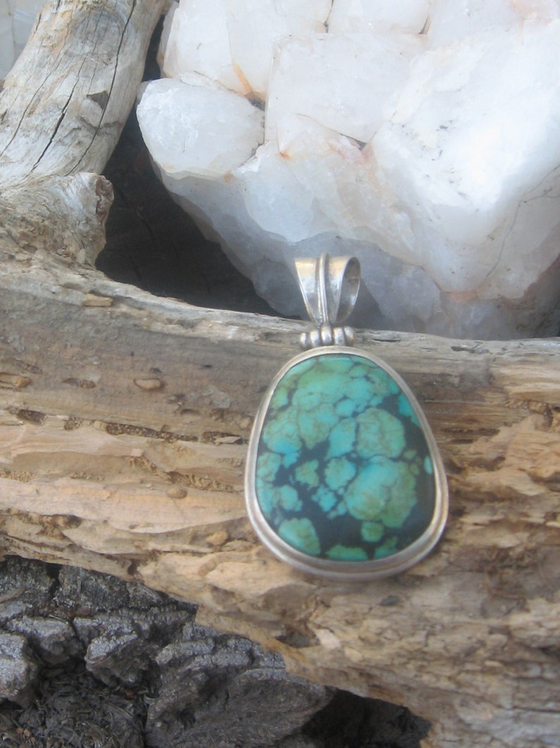 Turquoise ~ Statement ~ Pendant ~ Vintage ~ Retro ~ Stylish ~ Awesome Matrix ~