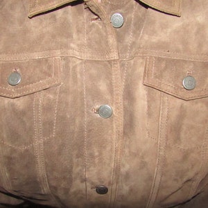 Eddie Bauer Seattle Suede Nutmeg Brown Suede vintage Women's Size L USA image 6