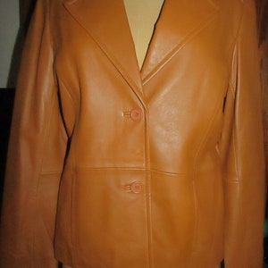 Tibor ~ Leather ~ Jacket ~ Mint ~ Gold ~ Recycled ~ Vintage ~ Women's size L