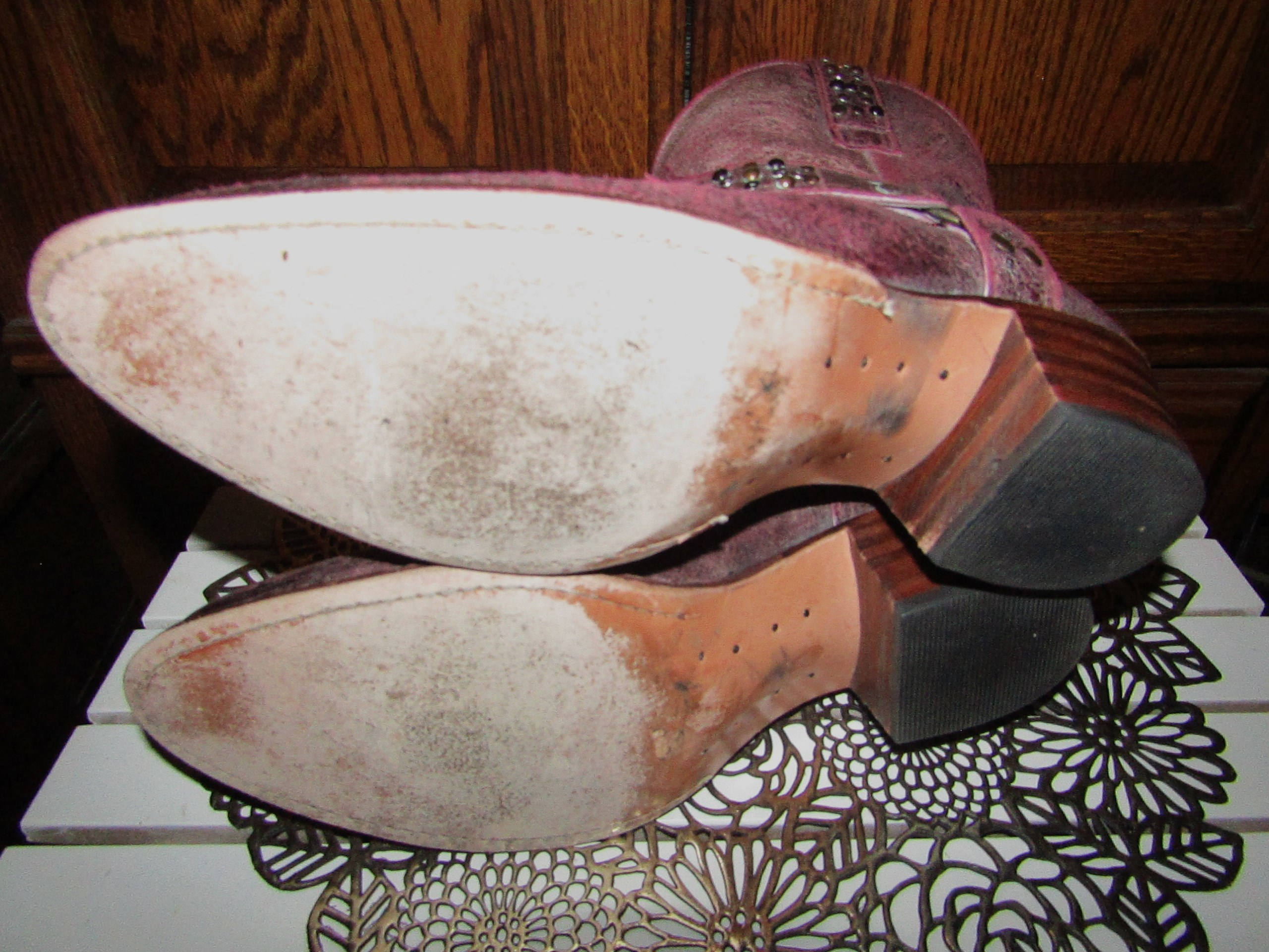 frye distressed leather boots