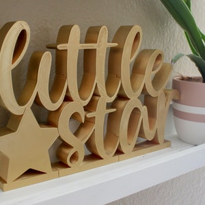 Custom Personalized 3D Printed Name Sign Stand - Any Letters, Words, Symbols, Plaque