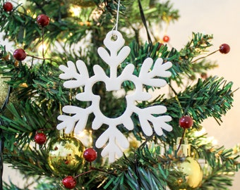 Hidden Mickey Style E - 3D Printed Snowflake Ornaments