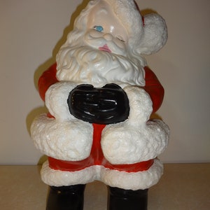 Vintage Atlantic Molds Standing Winking Santa Claus Ceramic - Etsy