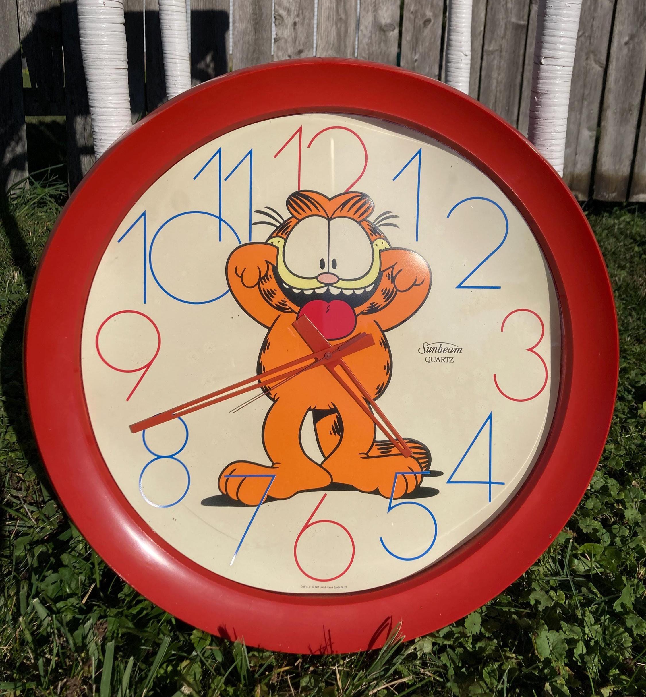 ガーフィールド ミラー ウォールクロック 掛け時計 ヴィンテージ 1978年 Amazon.co.jp: ガーフィールド ミラー ウォールクロック