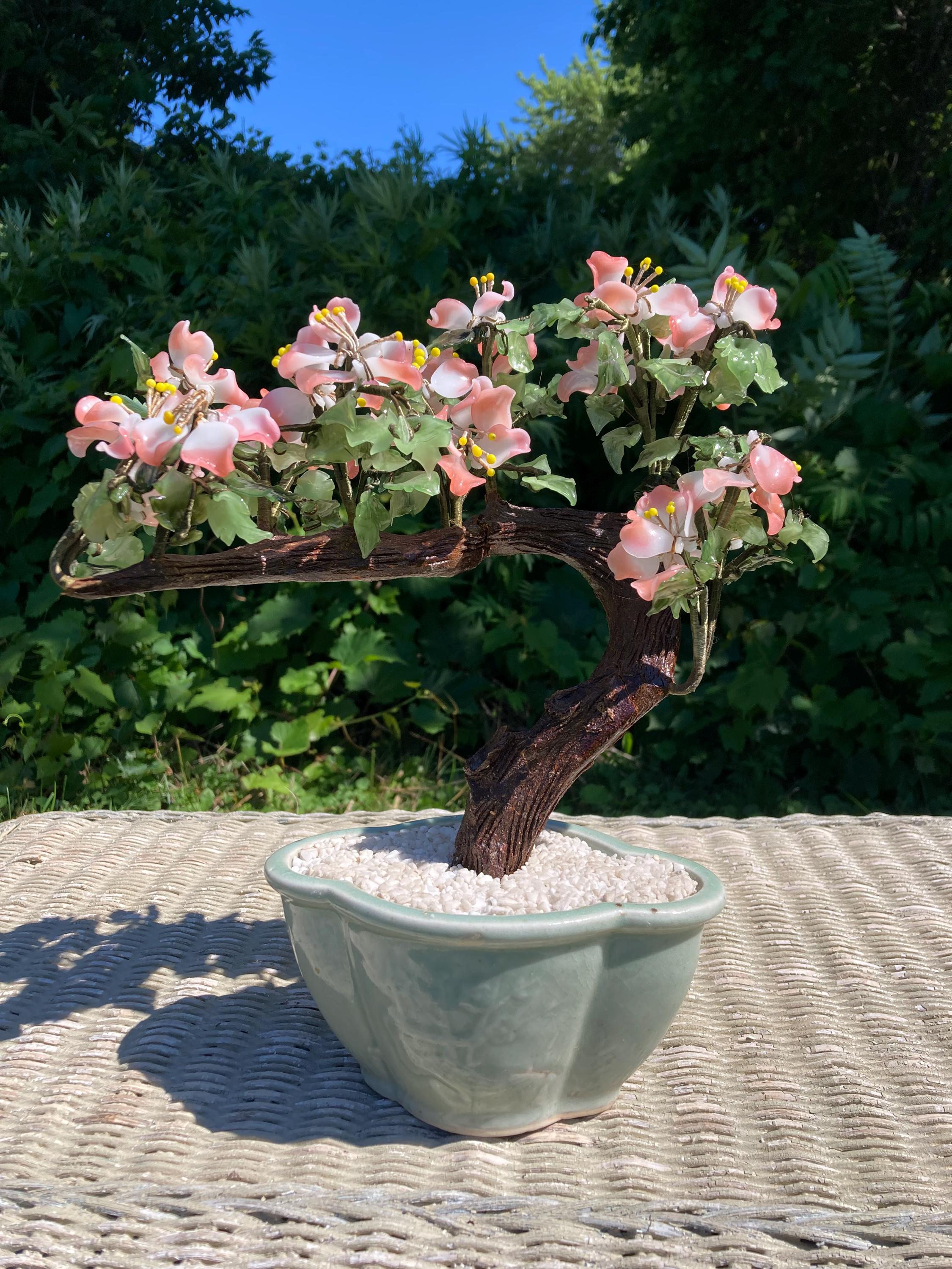 Vintage Glass Bonsai Tree - Etsy