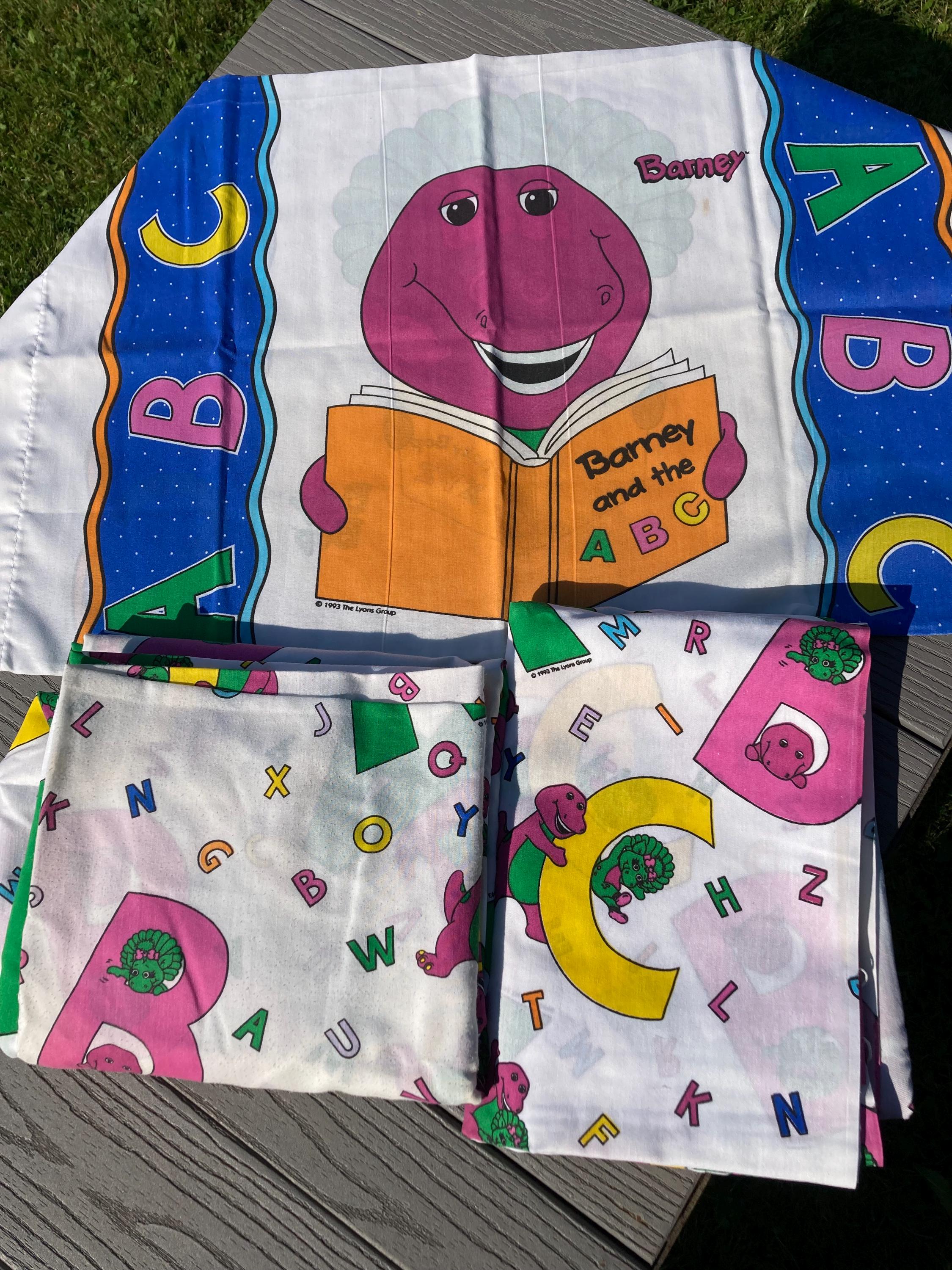 Barney Pillowcase - Etsy