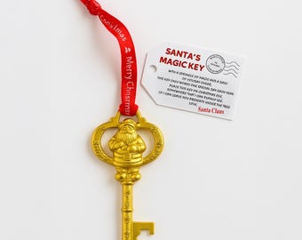 Santa's Magic Key for Kids Homes with no Chimney - Key & Ornament