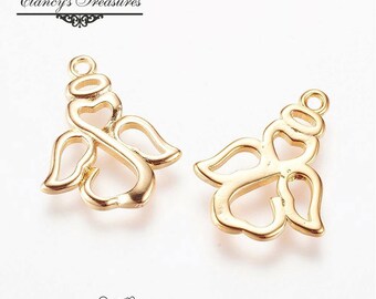 Exclusive Line BFS2556 Angel Wings Stainless Steel Charms Quantity Options