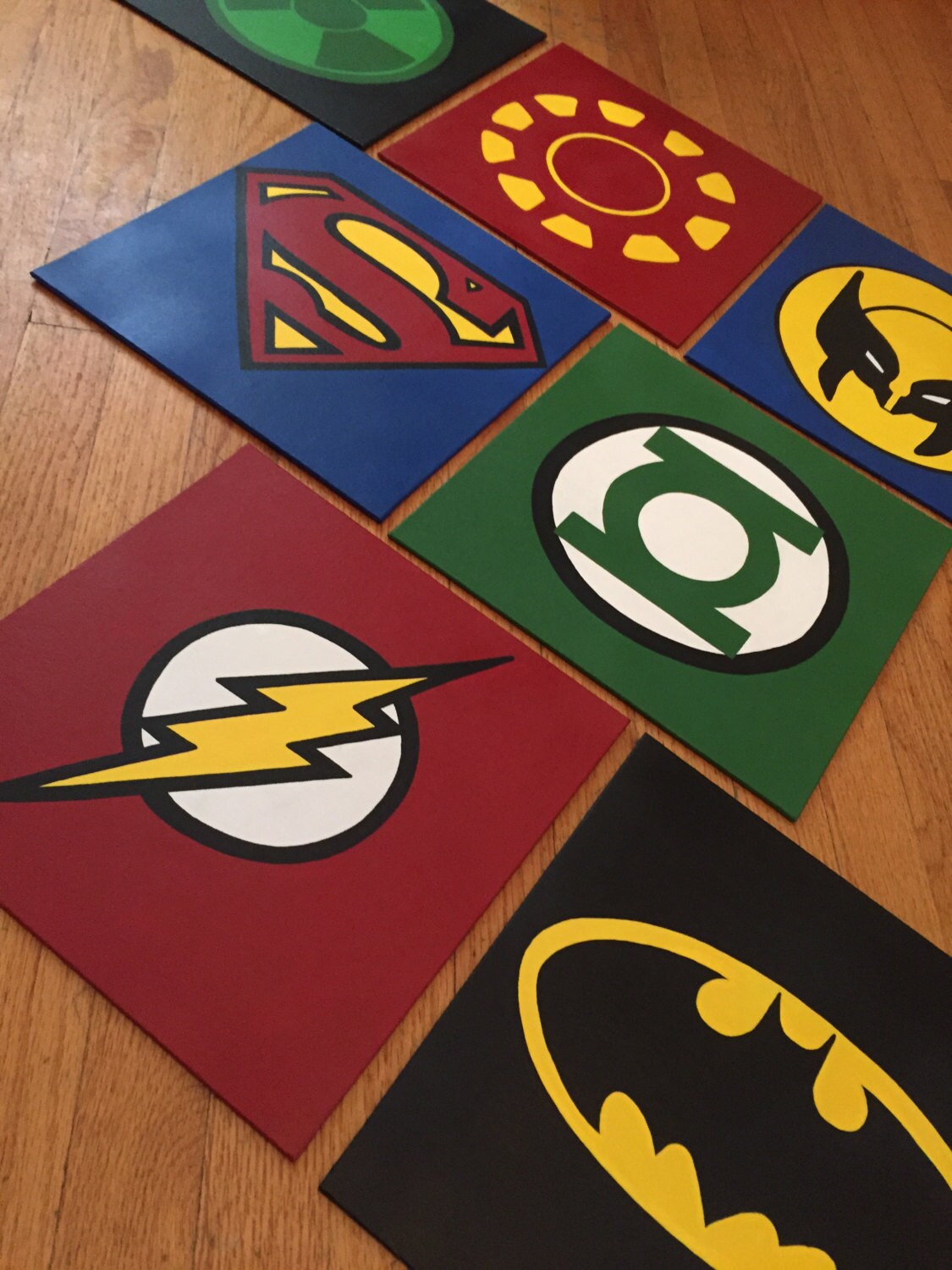 Superhero Canvas custom and handmade Super hero wall art Etsy