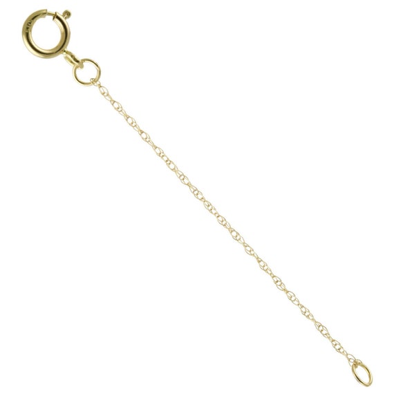 14k Solid Yellow Gold 0.9mm Rope Chain 