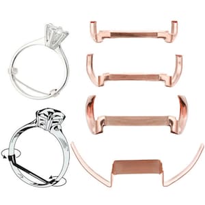 Rose Gold Filled Womens Ring Guard Adjuster Creates A Custom Fit
