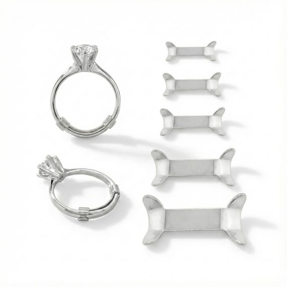 Sterling Silver Ring Guard, To Reduce Ring Size, Fitter, Resizer, Adjuster Creates A Custom Fit - Satin/ Mirror/ Oxidized Finish