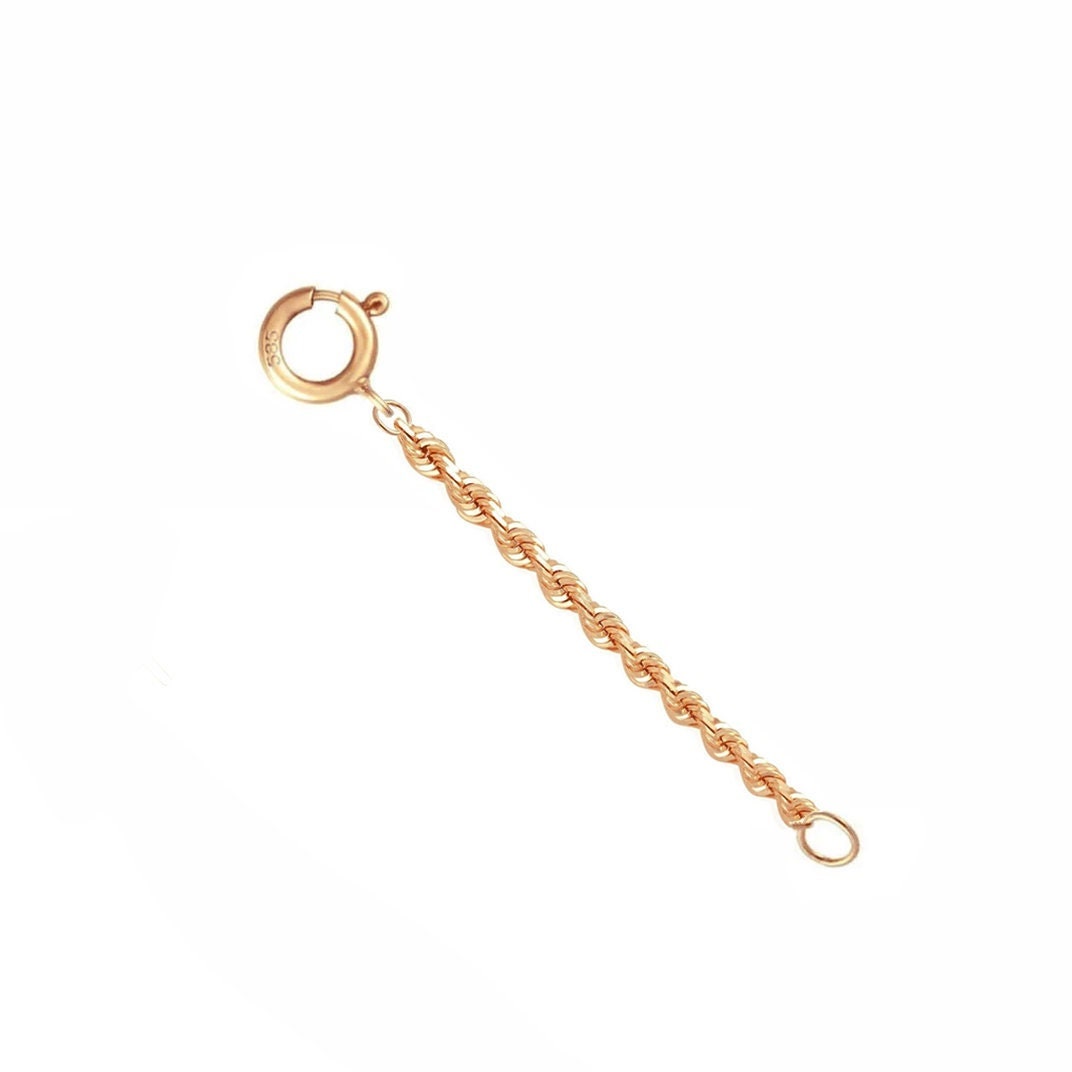 TIMESETL Kit 14pièces Rallonges Collier - Chaînes Extension 3 à 15cm + Fermoirs - Argent Et Or