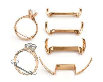 Rose Gold Filled Womens Ring Guard Adjuster Creates A Custom Fit