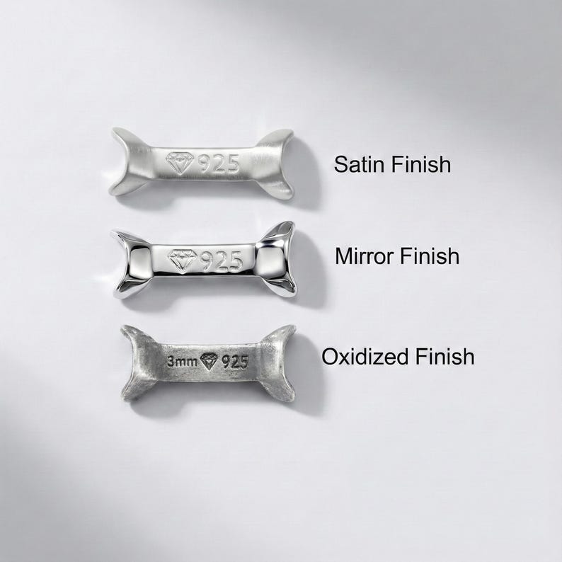 Sterling Silver Ring Guard For Narrow / Standard Bands, To Reduce Ring Size, Fitter, Resizer - Satin /Mirror / Oxidized image 2