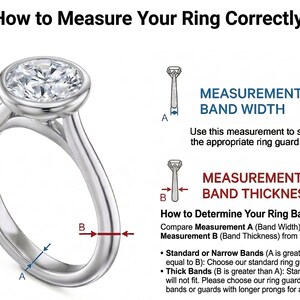 Sterling Silver Ring Guard For Narrow / Standard Bands, To Reduce Ring Size, Fitter, Resizer - Satin /Mirror / Oxidized image 5