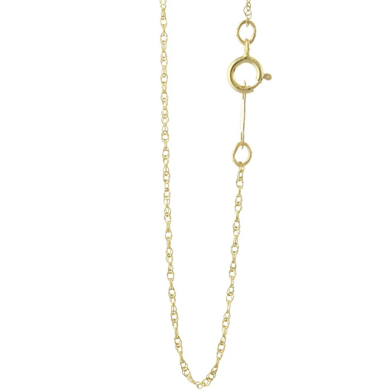 14k Solid Yellow Gold Natural Smooth Teardrop Emerald Quartz Pendant Necklace