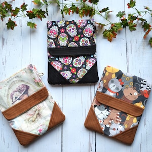 Stoff Ipad Tasche: Vegan Leder Tablet Tasche (7.9&quot; x 11&quot;)