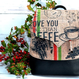coffee lover backbag, travel backbag, school backbag, large capacity backbag, gift backbag, beach backbag