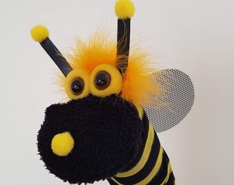 bee sock puppet