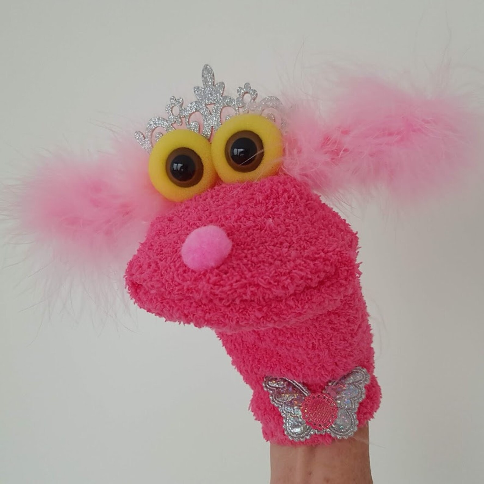 Sock Doll Girl Sock Puppet Educational Puppet Christmas Gift FD5