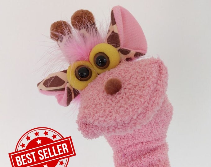 Giraffe Puppet, Animal Doll, Puppets for Girls, Toys for Kids, Girls