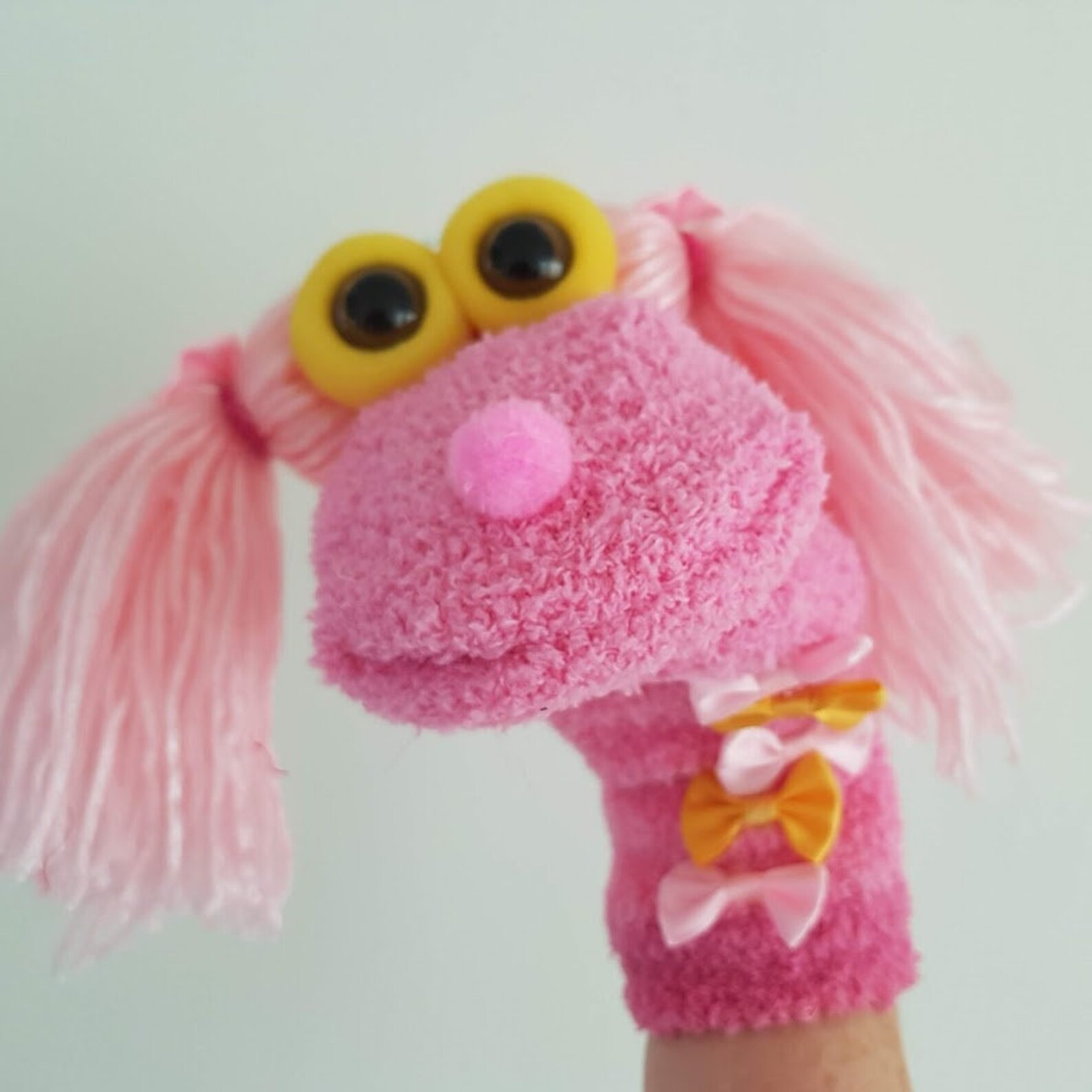 Sock Doll Girl Sock Puppet Educational Puppet Christmas Gift FD5