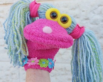 Birthday Girl Puppet , Puppets Show, Gift For toddlers, Soft Doll, Hand Puppet, Children's Entertainment,