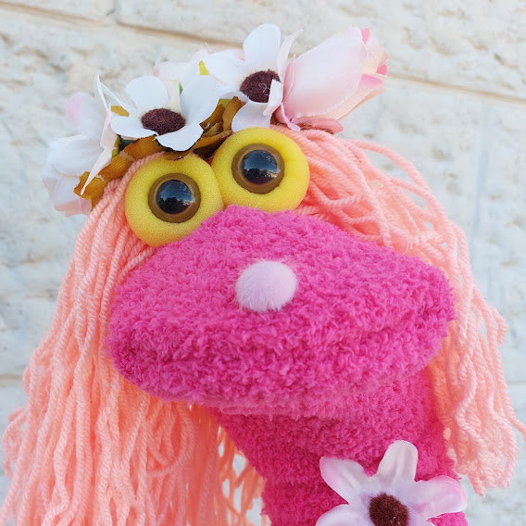 Birthday Girl Puppet With Glasses, Puppets Show, Gift for Toddlers