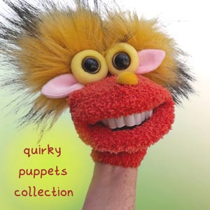 Quirky Lion Hand Puppet Gift For Jungle Animals lovers, Unique Sock Puppet For Preschool Show