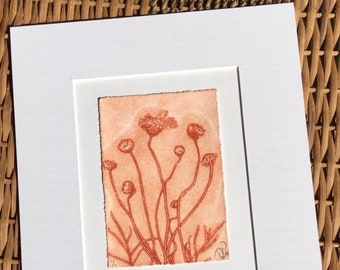 Original Monoprint Wildflowers No.18