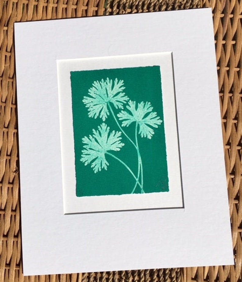 Original Monoprint Wild Geranium No.19 imagen 1