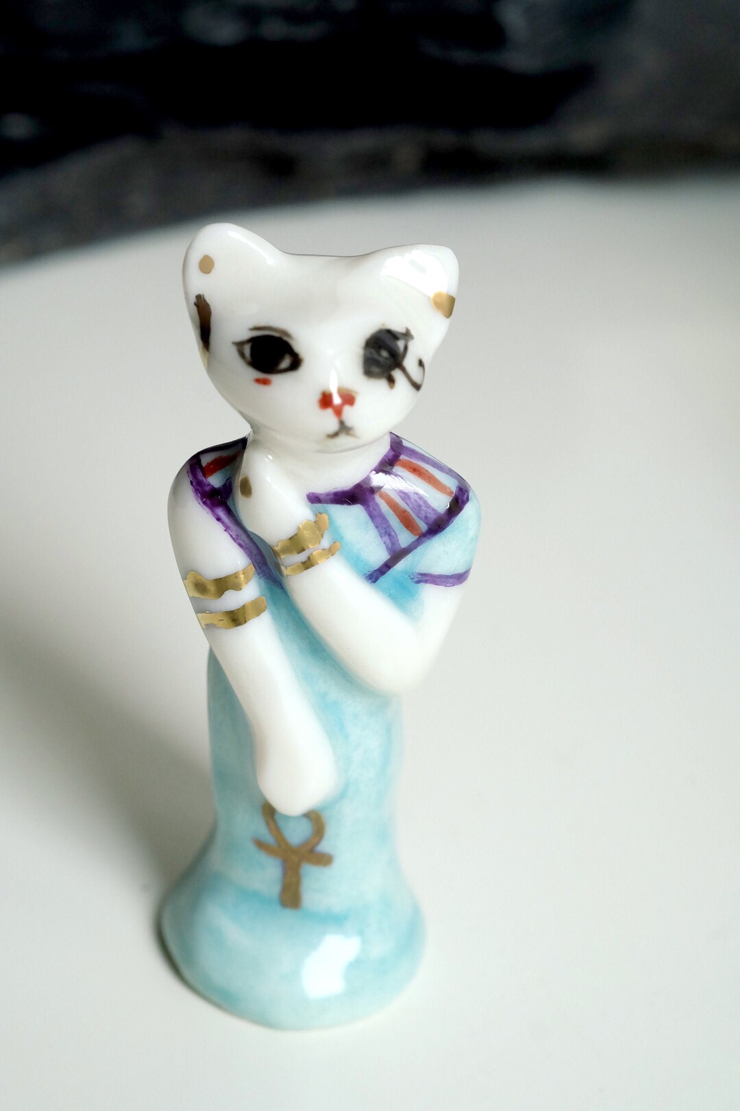Bastet Goddess of Cycles and Moon for Altar in Porcelain With Etsy