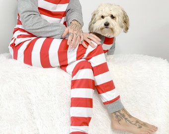 matching dog and baby pajamas