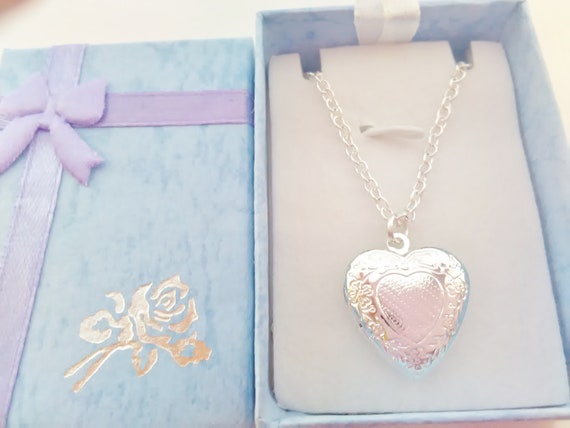Girls Heart Locket Child Necklaces Christmas Stocking Fillers for Girls