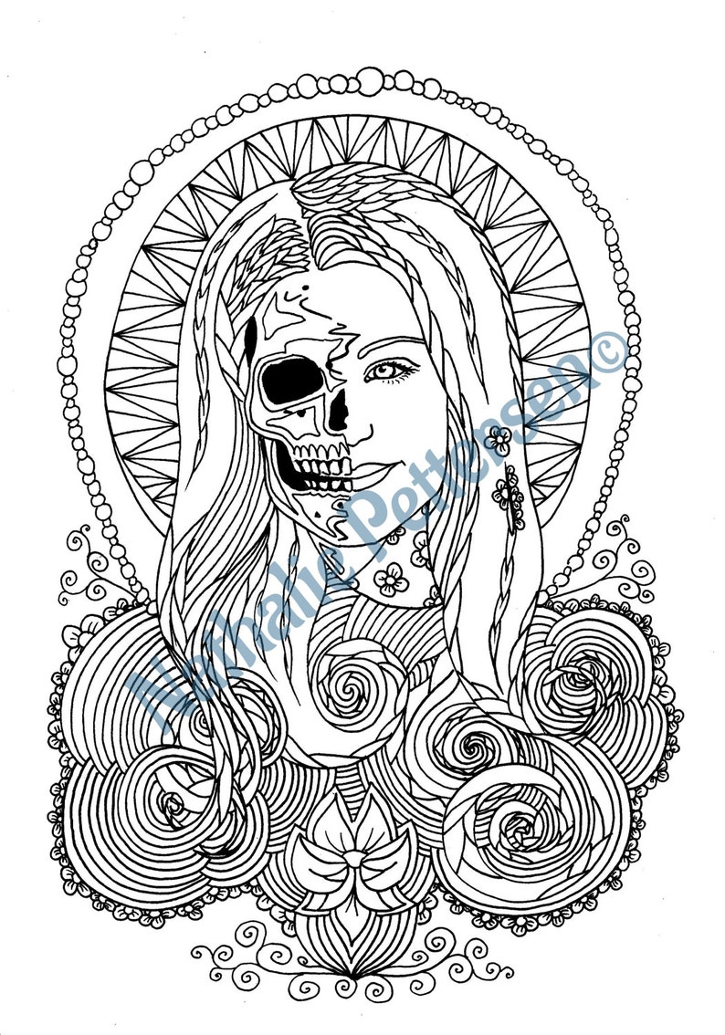Download Adult Coloring Page Printable Adult Coloring Book Page ...