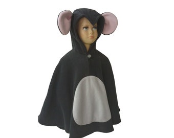 maus kostüm halloween fasching cape poncho für kleinkinder