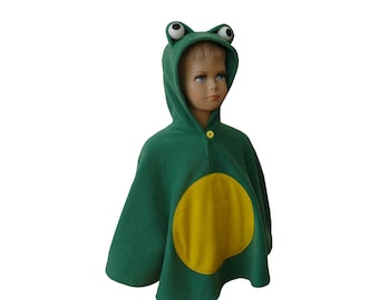 frosch halloween fasching kostüm cape poncho für kleinkinder