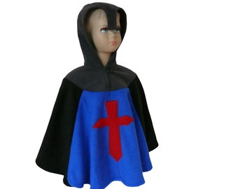 knight halloween carnival costume cape poncho for toddlers