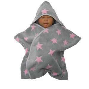 star fleece baby wrap sleeping bag sleepsack swaddle footmuff soft fleece image 2